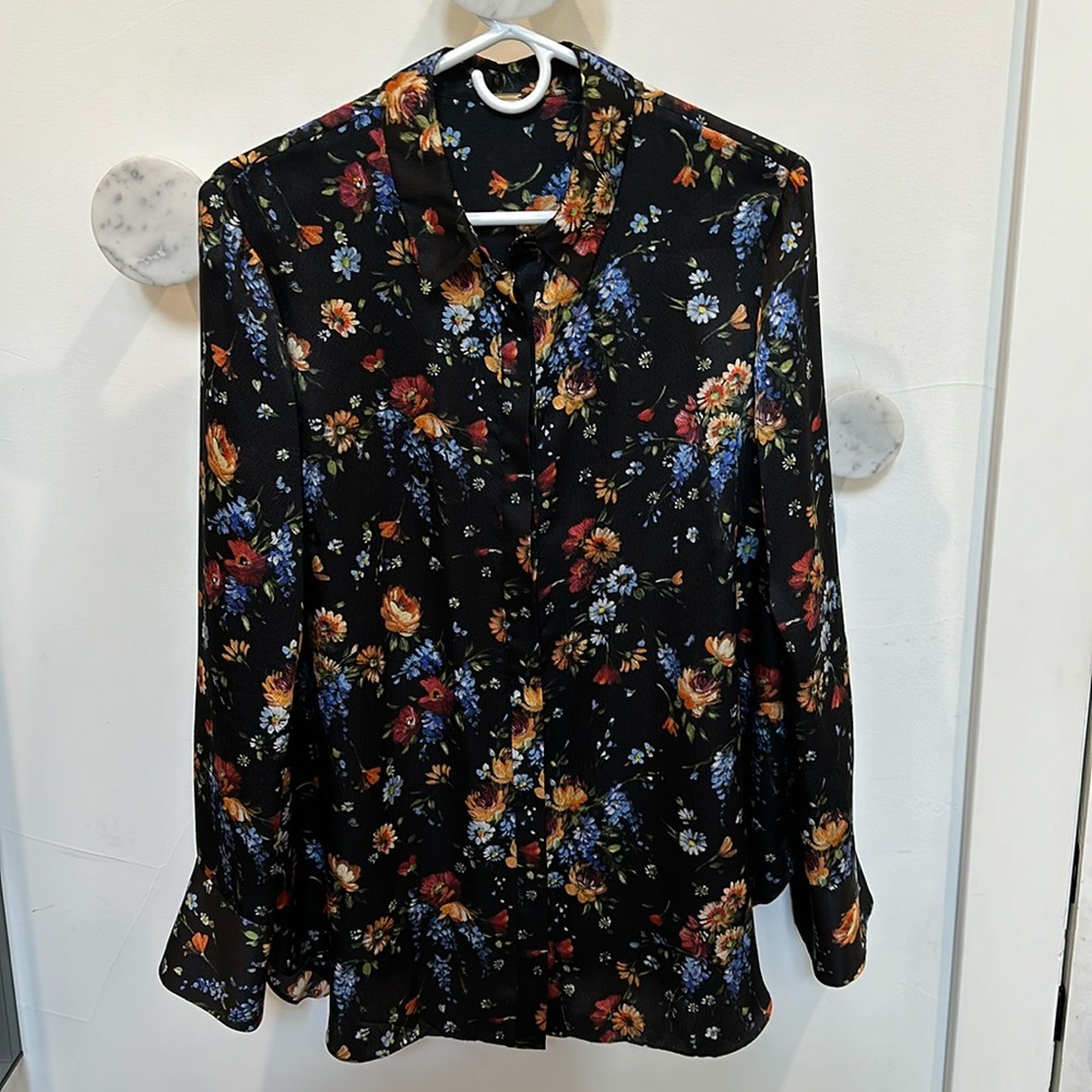 Adam Lippes Gorgeous Floral Silk shirt